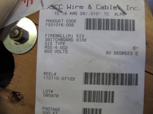 (5 PALLETS) MISC. ELECTRICAL WIRE AND CABLE! (30+) INDIVIDUAL SPOOLS TO INCLUDE BUT NOT LIMITED TO: (5) CABLES ELECTRICAL TYPE, 14 AWG SIZE, 600 V, 90 C RATING, XLPE INSULATING MATERIAL, 3 CONDUCTOR, SHIELDED KIND, 280' PER ASSEMBLY, (1 SPOOL) CABLE, ARMORED KIND, MICROPOINT MC315 SERIES, 220 M (722') PER ROLL, ETC.. LOADING & HANDLING FEE $30-4074